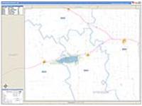Hitchcock, Ne Carrier Route Wall Map