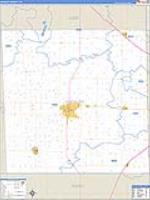 Hockley, Tx Carrier Route Wall Map