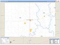 Hodgeman, Ks Carrier Route Wall Map