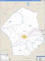 Hoke, Nc Carrier Route Wall Map