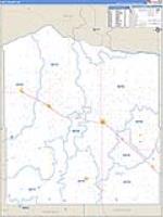 Holt, Ne Carrier Route Wall Map