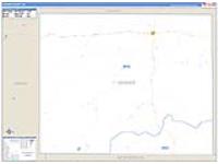 Hooker, Ne Carrier Route Wall Map