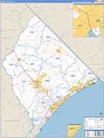 Horry, Sc Carrier Route Wall Map