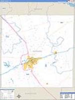 Howard, Tx Carrier Route Wall Map