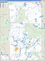 Hubbard, Mn Carrier Route Wall Map