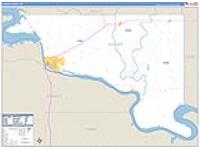 Hughes, Sd Carrier Route Wall Map