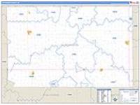 Hutchinson, Sd Carrier Route Wall Map