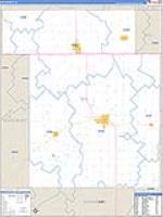 Ida, Ia Carrier Route Wall Map