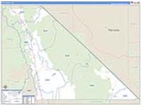 Inyo, Ca Carrier Route Wall Map