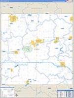 Ionia, Mi Carrier Route Wall Map