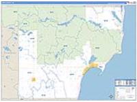 Iosco, Mi Carrier Route Wall Map