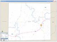 Irion, Tx Carrier Route Wall Map