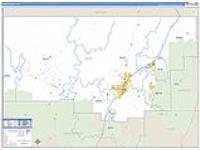 Iron, Ut Carrier Route Wall Map