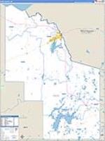 Iron, Wi Carrier Route Wall Map