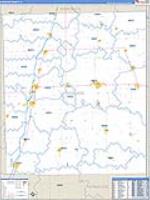 Iroquois, Il Carrier Route Wall Map
