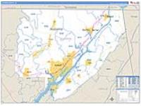 Jackson, Al Carrier Route Wall Map