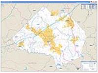 Jackson, Ga Carrier Route Wall Map