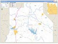 Jackson Parish (), La Carrier Route Wall Map
