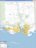 Jackson, Ms Carrier Route Wall Map