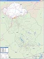 Jackson, Nc Carrier Route Wall Map