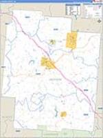 Jackson, Oh Carrier Route Wall Map