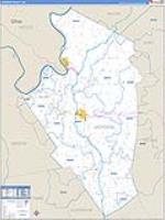Jackson, Wv Carrier Route Wall Map