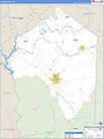 Jasper, Ga Carrier Route Wall Map
