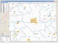 Jasper, Ia Carrier Route Wall Map