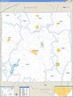 Jasper, Il Carrier Route Wall Map