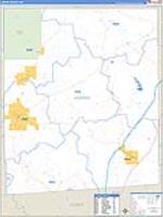 Jasper, Ms Carrier Route Wall Map