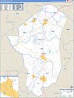 Jefferson, Ga Carrier Route Wall Map