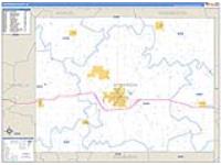 Jefferson, Ia Carrier Route Wall Map