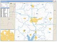 Jefferson, Il Carrier Route Wall Map