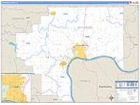 Jefferson, In Carrier Route Wall Map