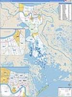 Jefferson Parish (), La Carrier Route Wall Map