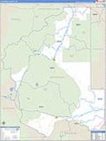 Jefferson, Mt Carrier Route Wall Map