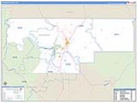Jefferson, Or Carrier Route Wall Map