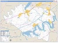 Jefferson, Tn Carrier Route Wall Map