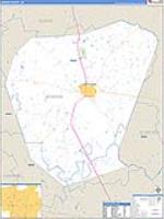 Jenkins, Ga Carrier Route Wall Map