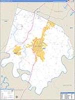 Jessamine, Ky Carrier Route Wall Map