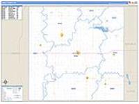 Jewell, Ks Carrier Route Wall Map