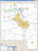 Johnson, Ia Carrier Route Wall Map