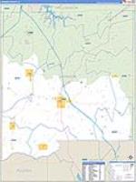 Johnson, Il Carrier Route Wall Map