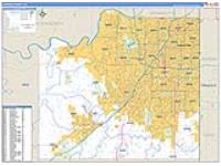 Johnson, Ks Carrier Route Wall Map