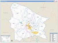 Johnson, Ky Carrier Route Wall Map