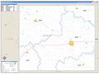 Johnson, Ne Carrier Route Wall Map