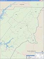 Johnson, Tn Carrier Route Wall Map