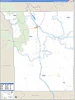 Johnson, Wy Carrier Route Wall Map