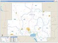 Johnston, Ok Carrier Route Wall Map