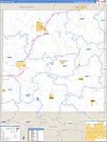 Jones, Ia Carrier Route Wall Map